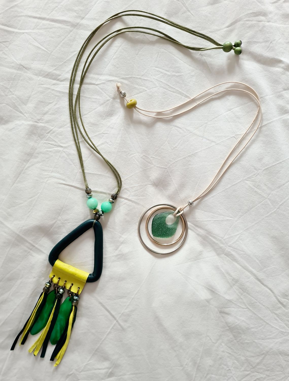 Statement hoop necklace
