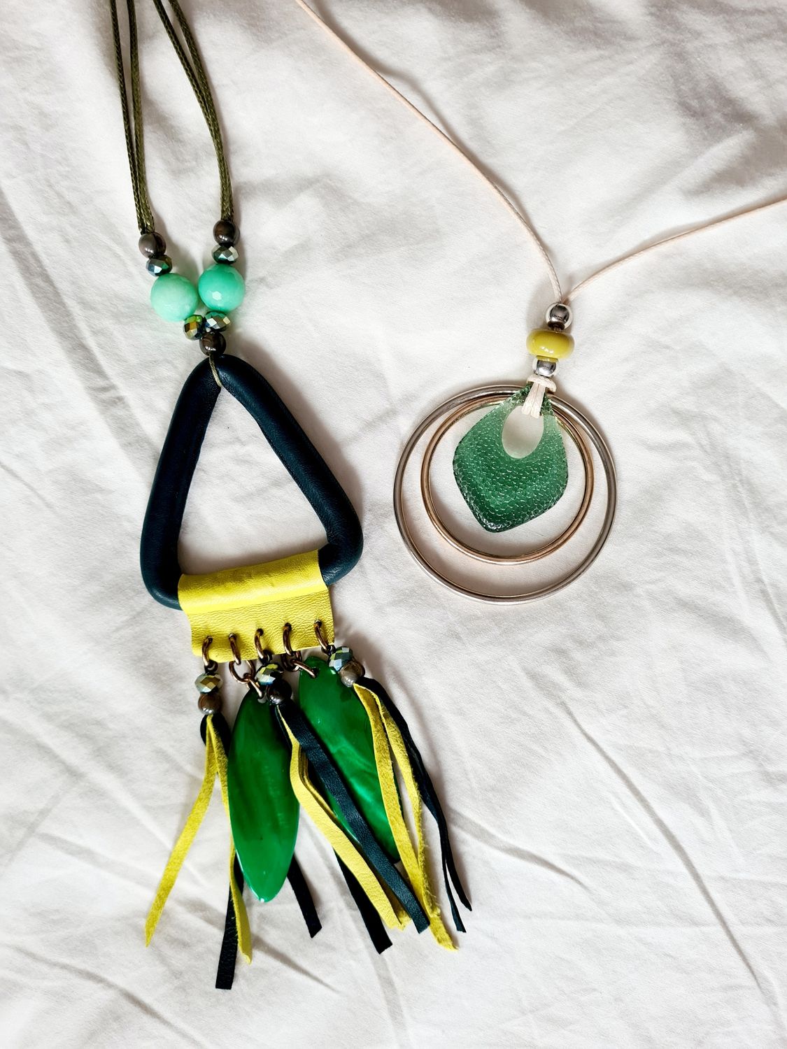 Statement tassle adjustable necklace