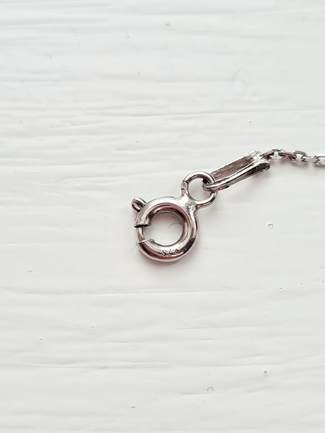Vintage protection and good fortune silver necklace