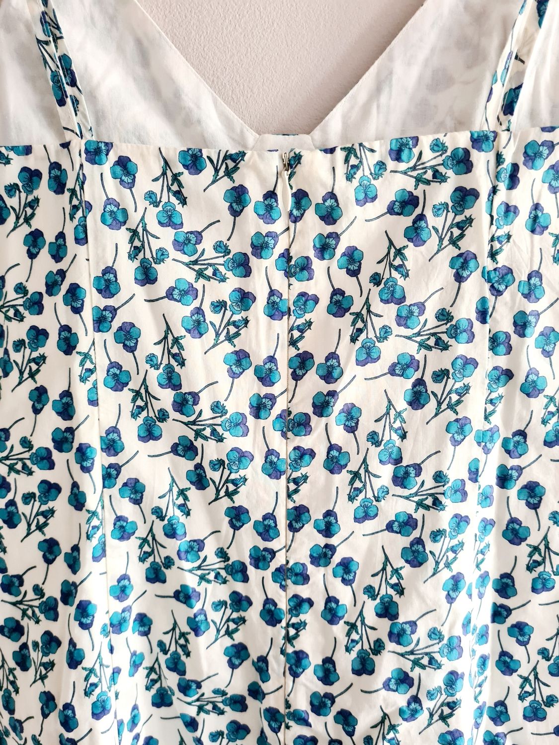 Pretty floral cotton midi dress by Crombie - with tags