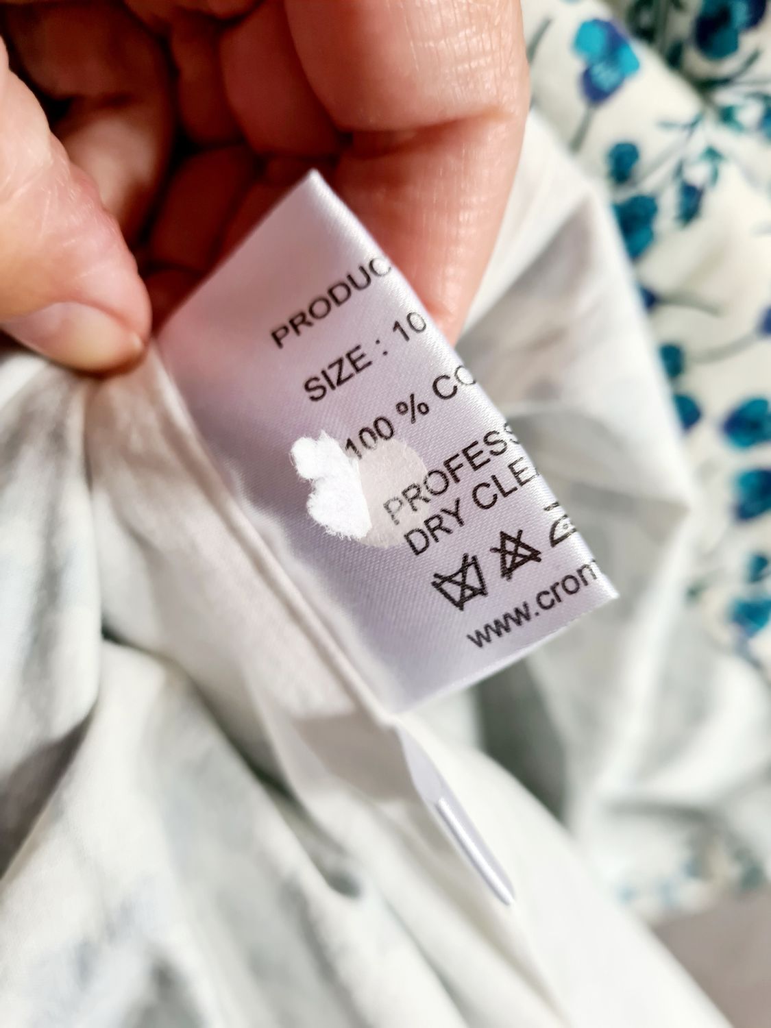 Pretty floral cotton midi dress by Crombie - with tags