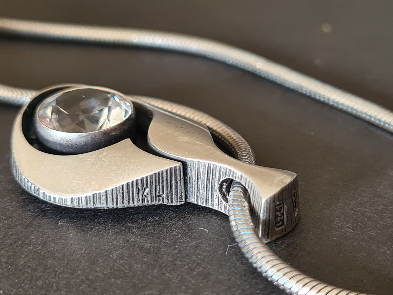 1970&#39;s KARL LAINE Finn Feelings silver necklace - boxed