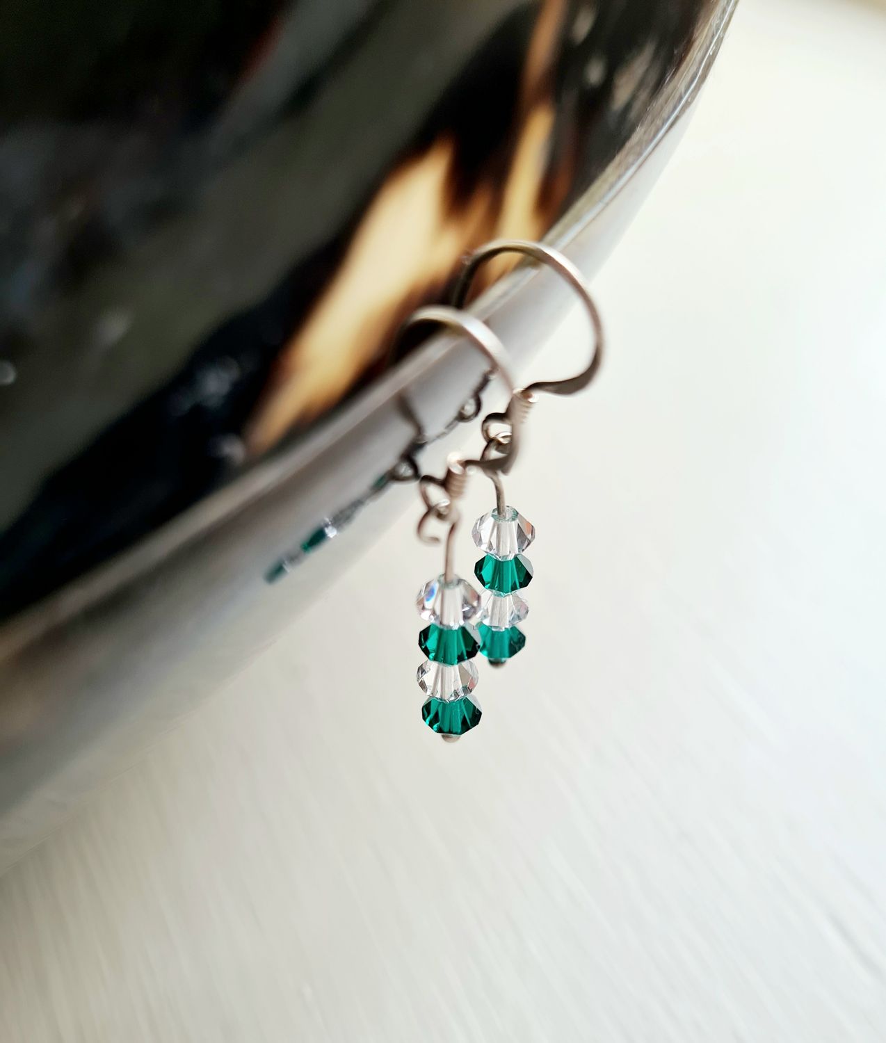 Pretty crystal drop earrings