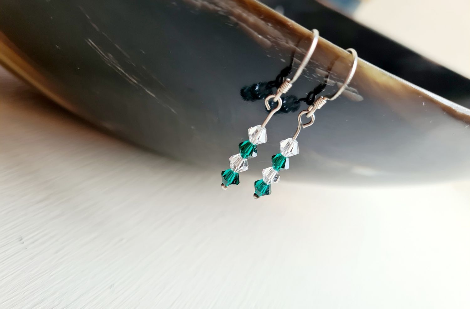 Pretty crystal drop earrings