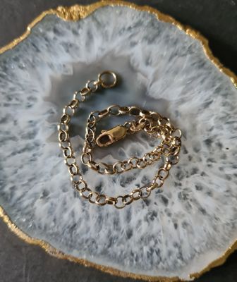 Gold vermeil 925 belcher bracelet