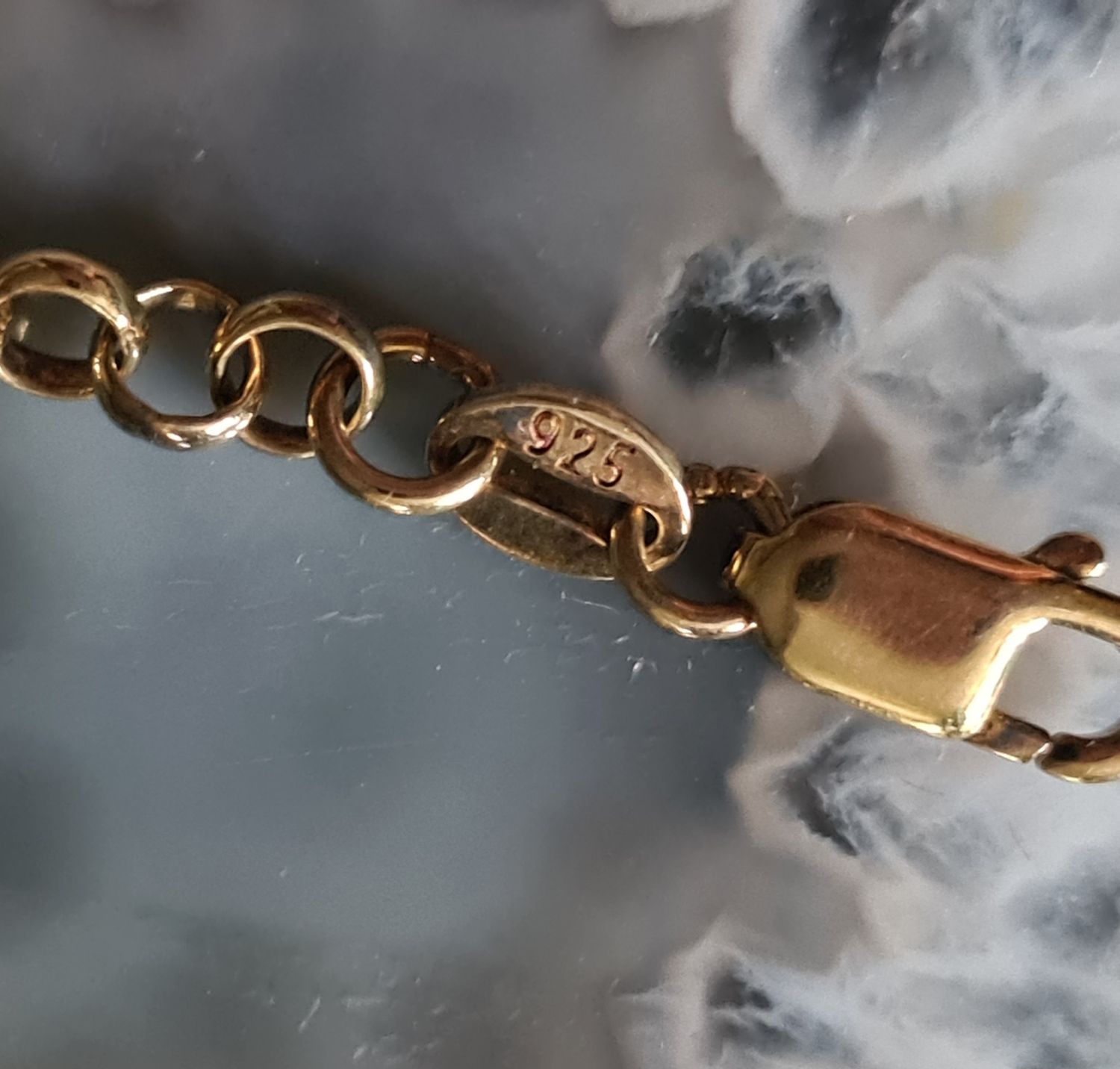 Gold vermeil 925 belcher bracelet