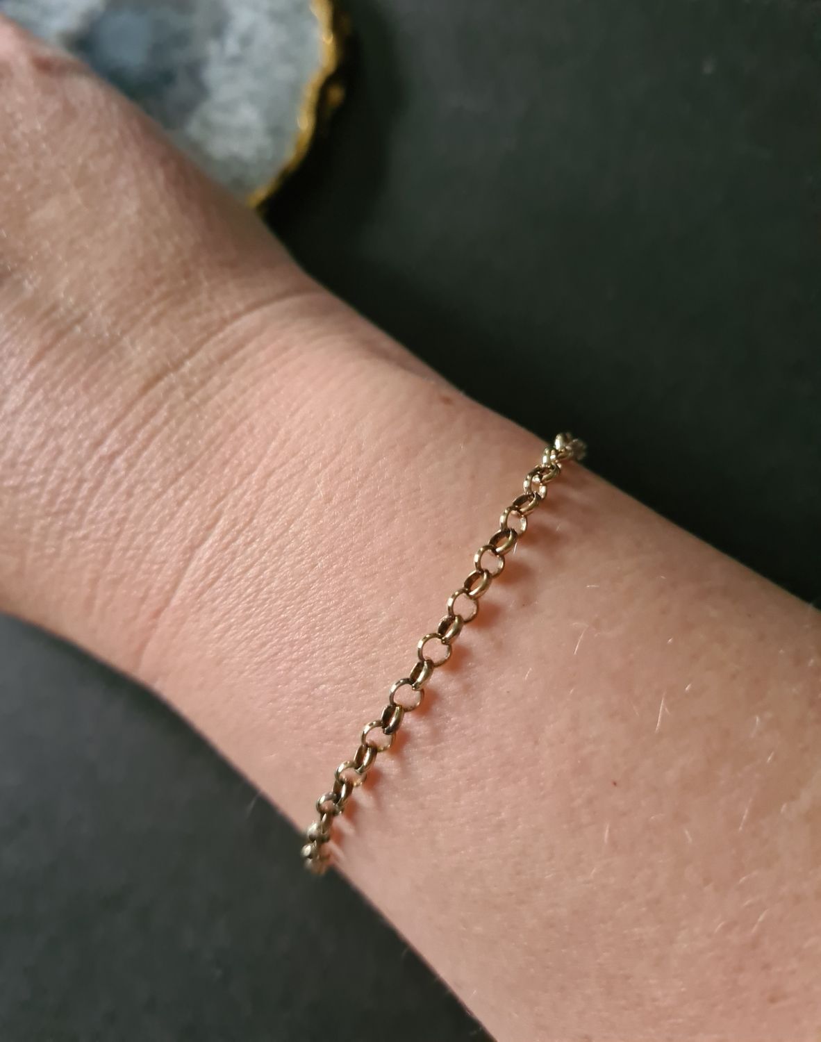 Gold vermeil 925 belcher bracelet