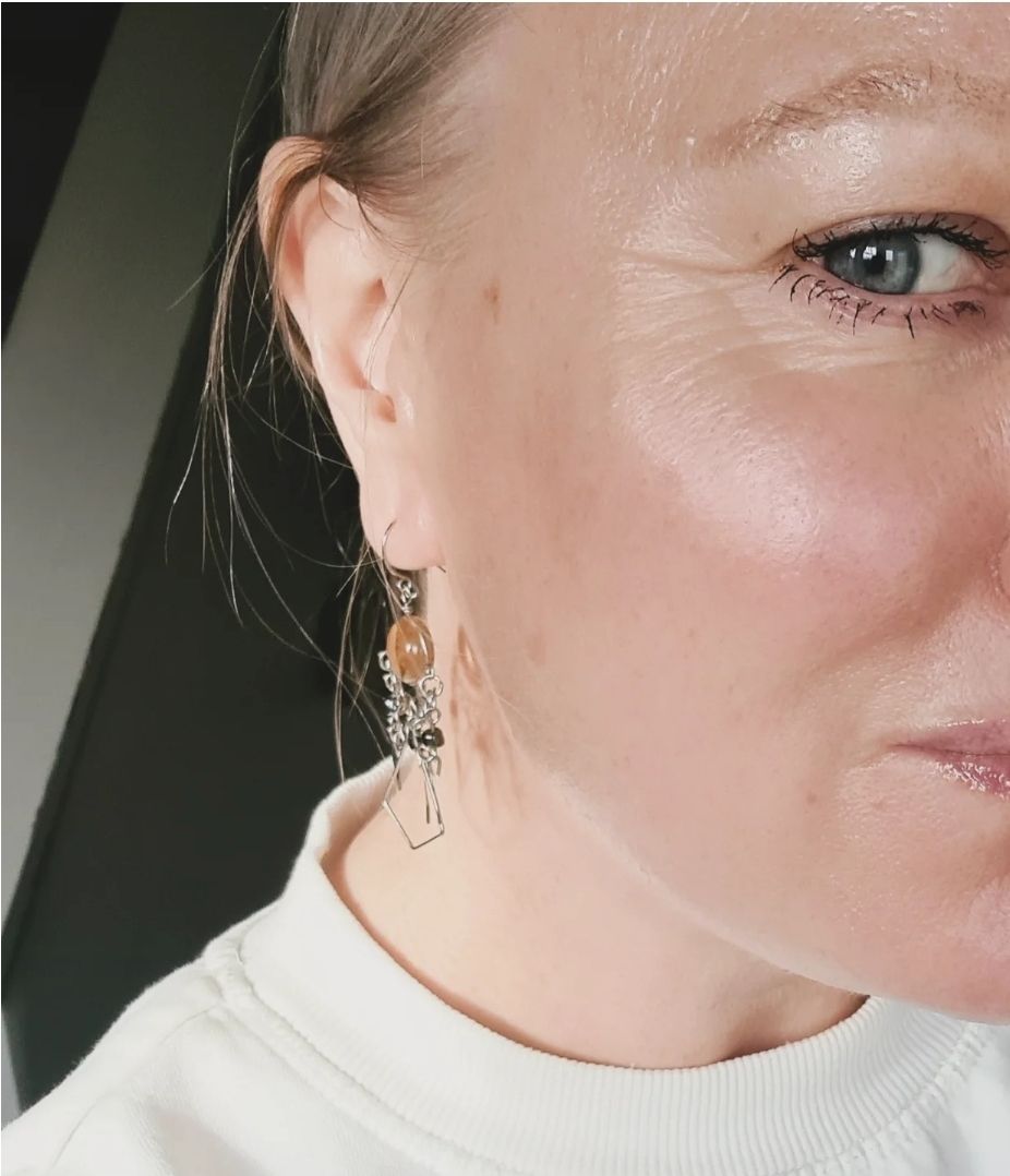 Vintage Peruvian chandelier earrings