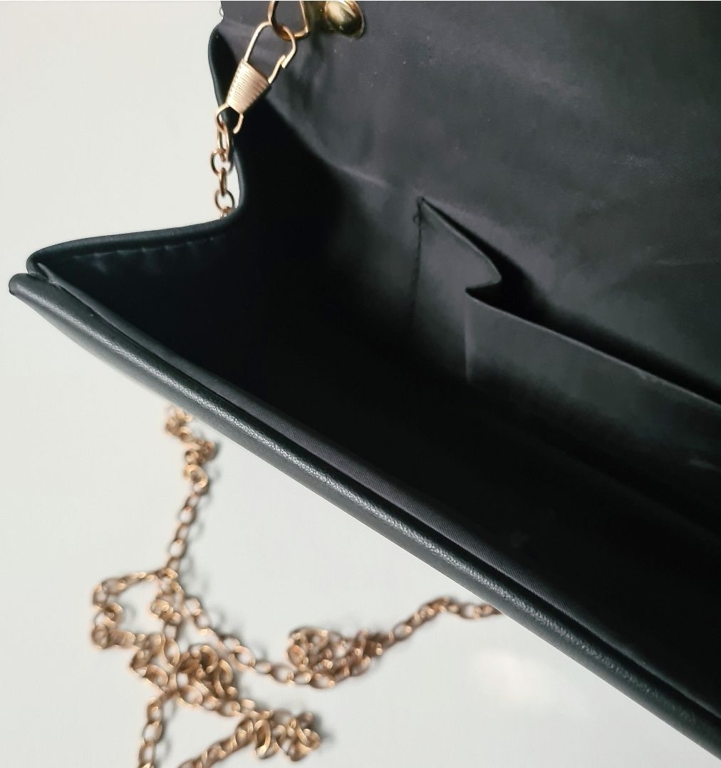 Stunning vintage Black velvet and gold applique box bag