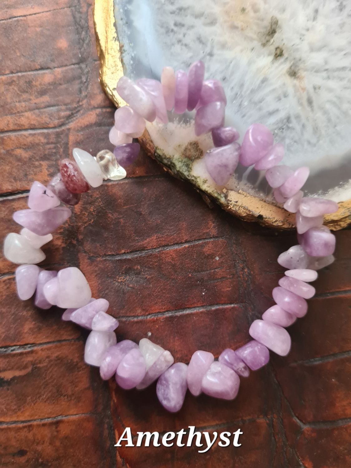 Beautiful semi precious stone stretch bracelets