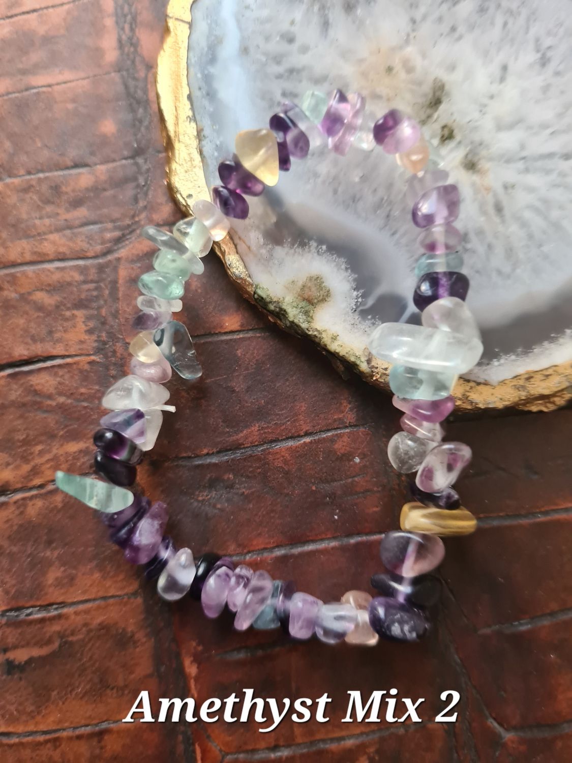 Beautiful semi precious stone stretch bracelets