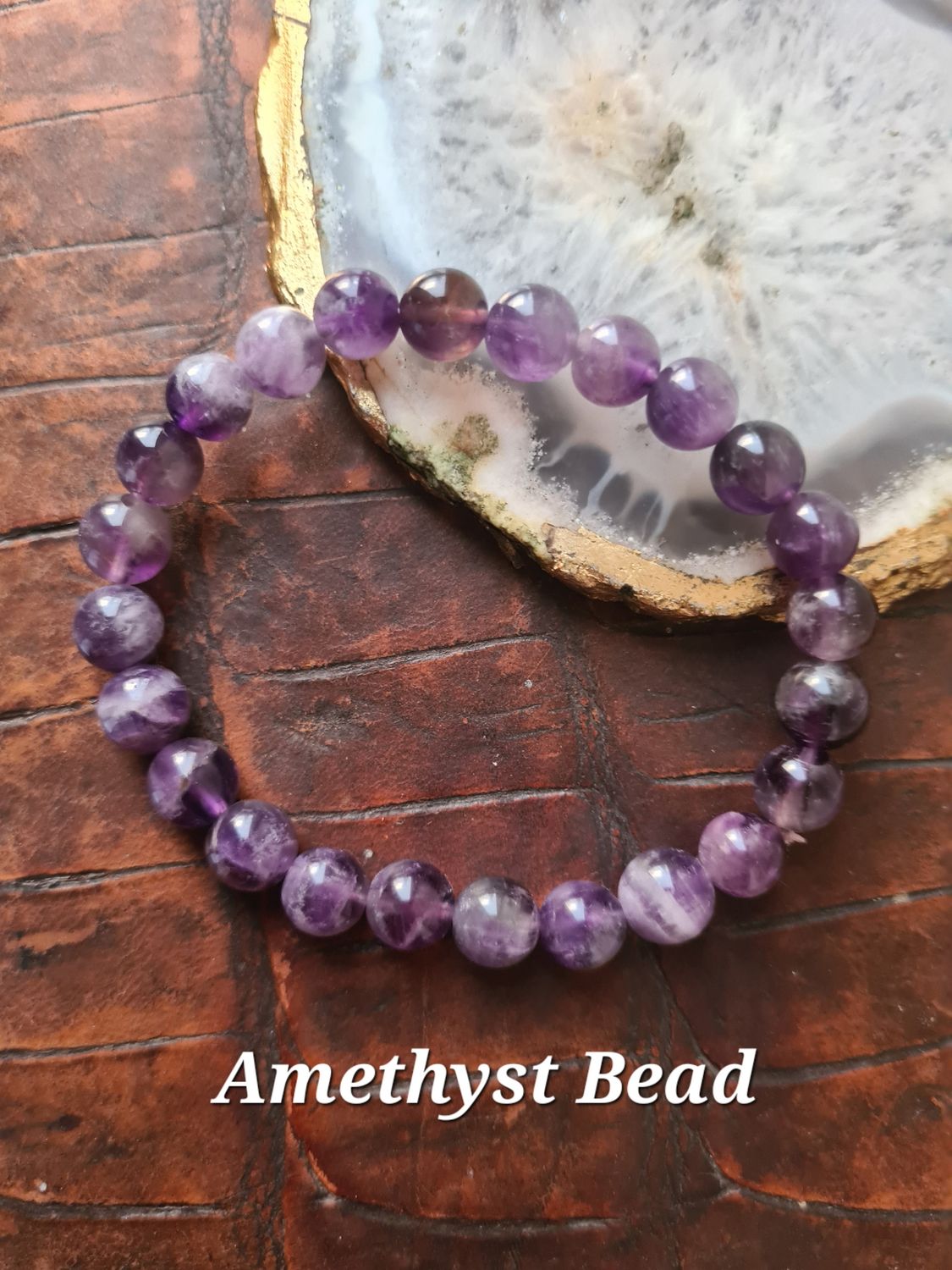 Beautiful semi precious stone stretch bracelets