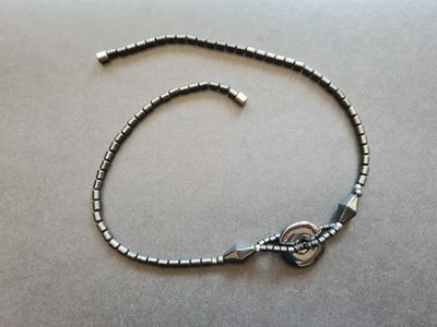 Hematite magnetic necklace