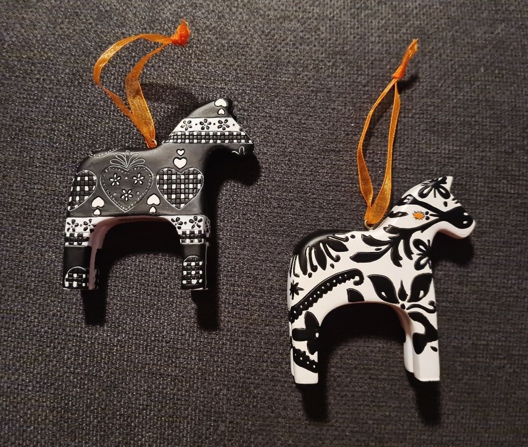 Swedish Dala horse Christmas Decoration