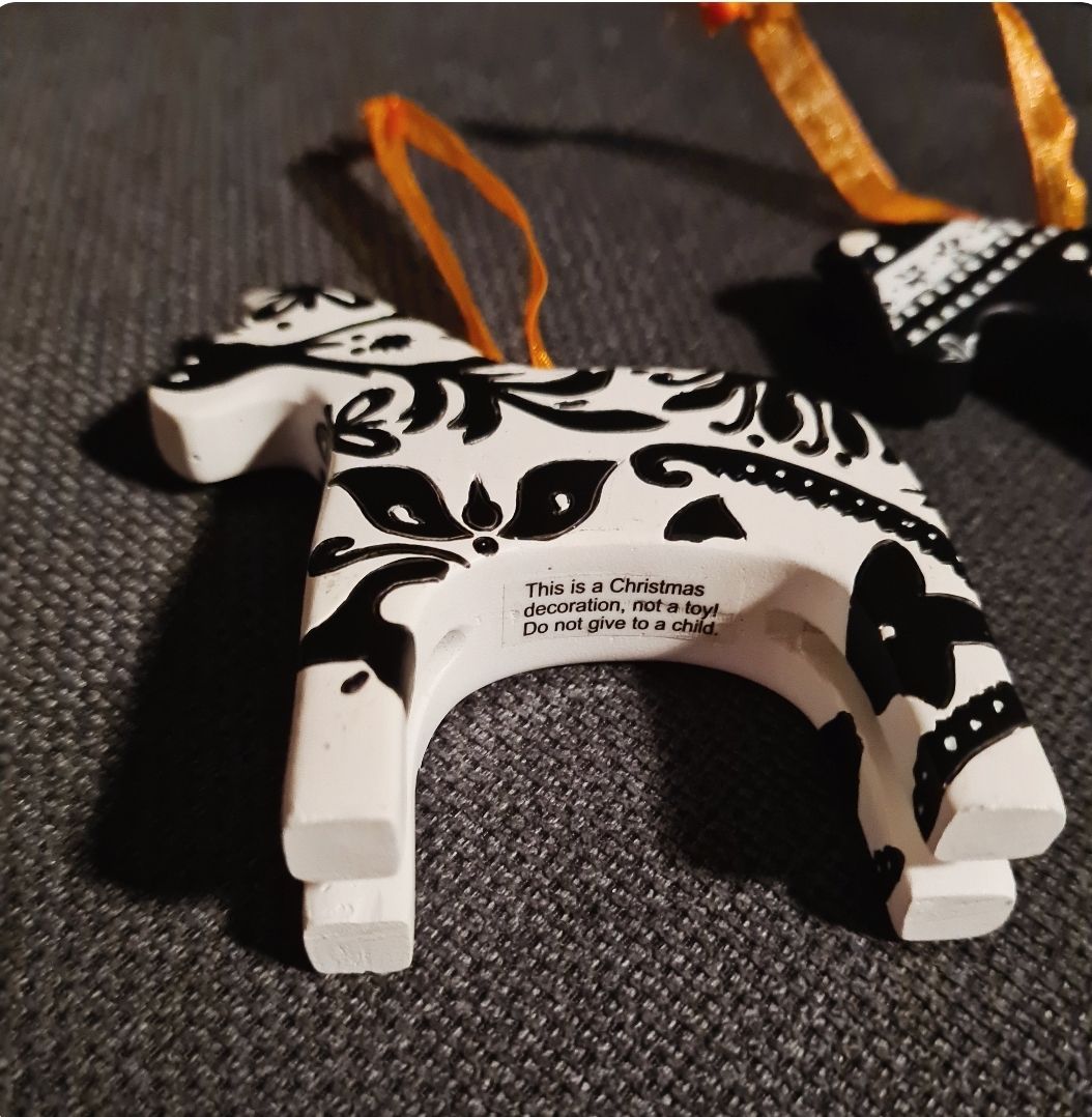 Swedish Dala horse Christmas Decoration