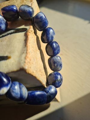 Chunky Sodalite semi precious stone bracelet