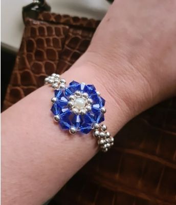 Vintage beaded crystal bracelet