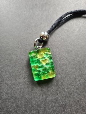 Vintage Italian Murano glass on black silk