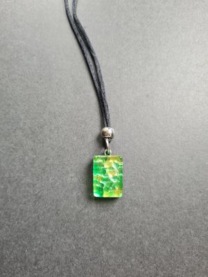 Vintage Italian Murano glass on black silk