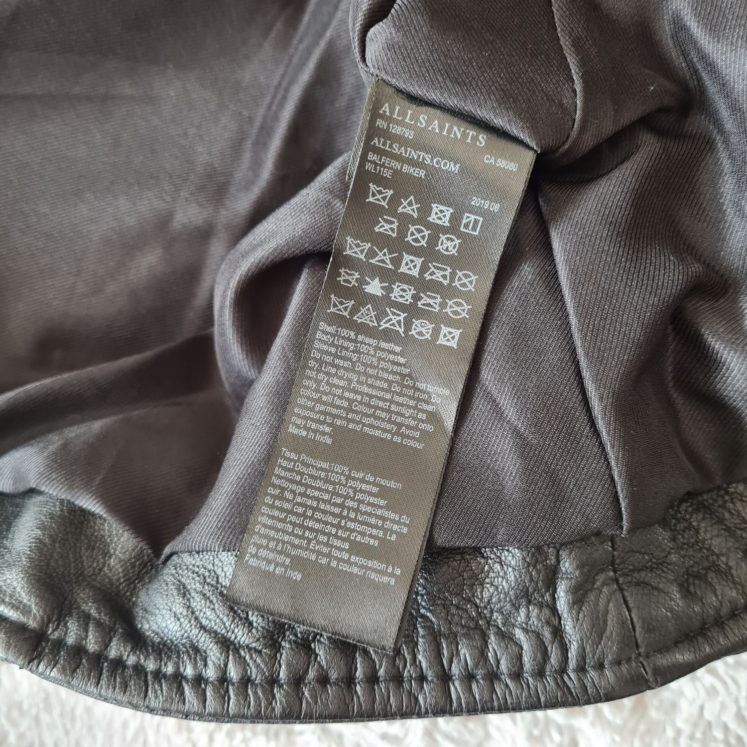 AllSaints Balfern Biker leather jacket - RRP £369