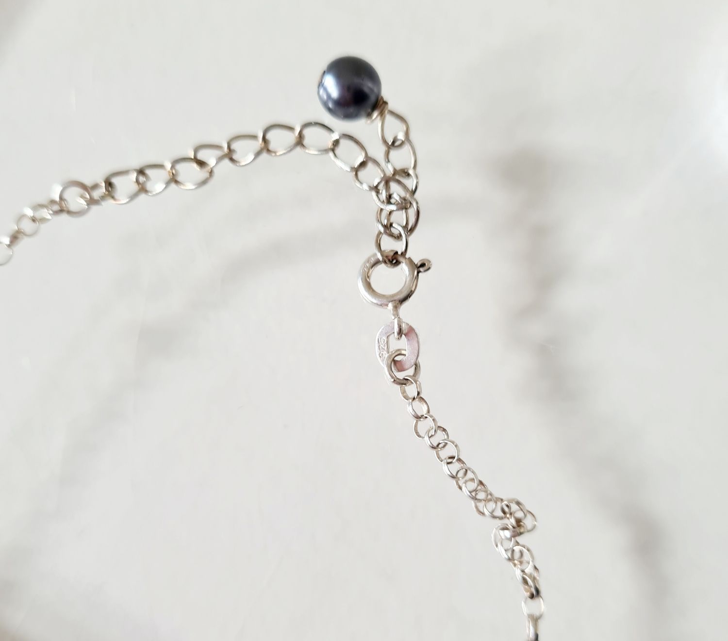 Fabulous waterfall multi gemstone silver necklace
