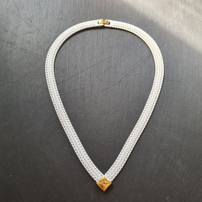 Rare 1980's Designer MONET chain necklace