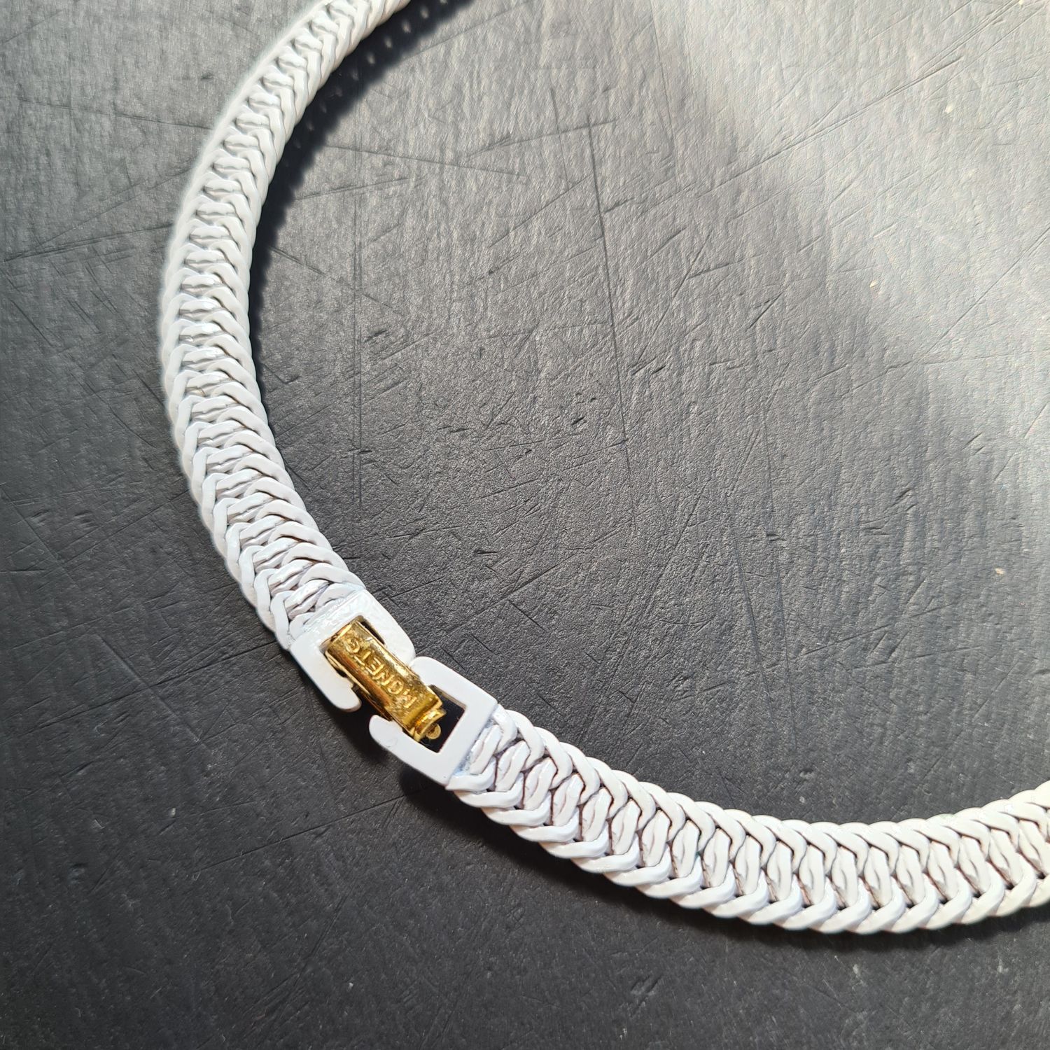 Rare 1980's Designer MONET chain necklace