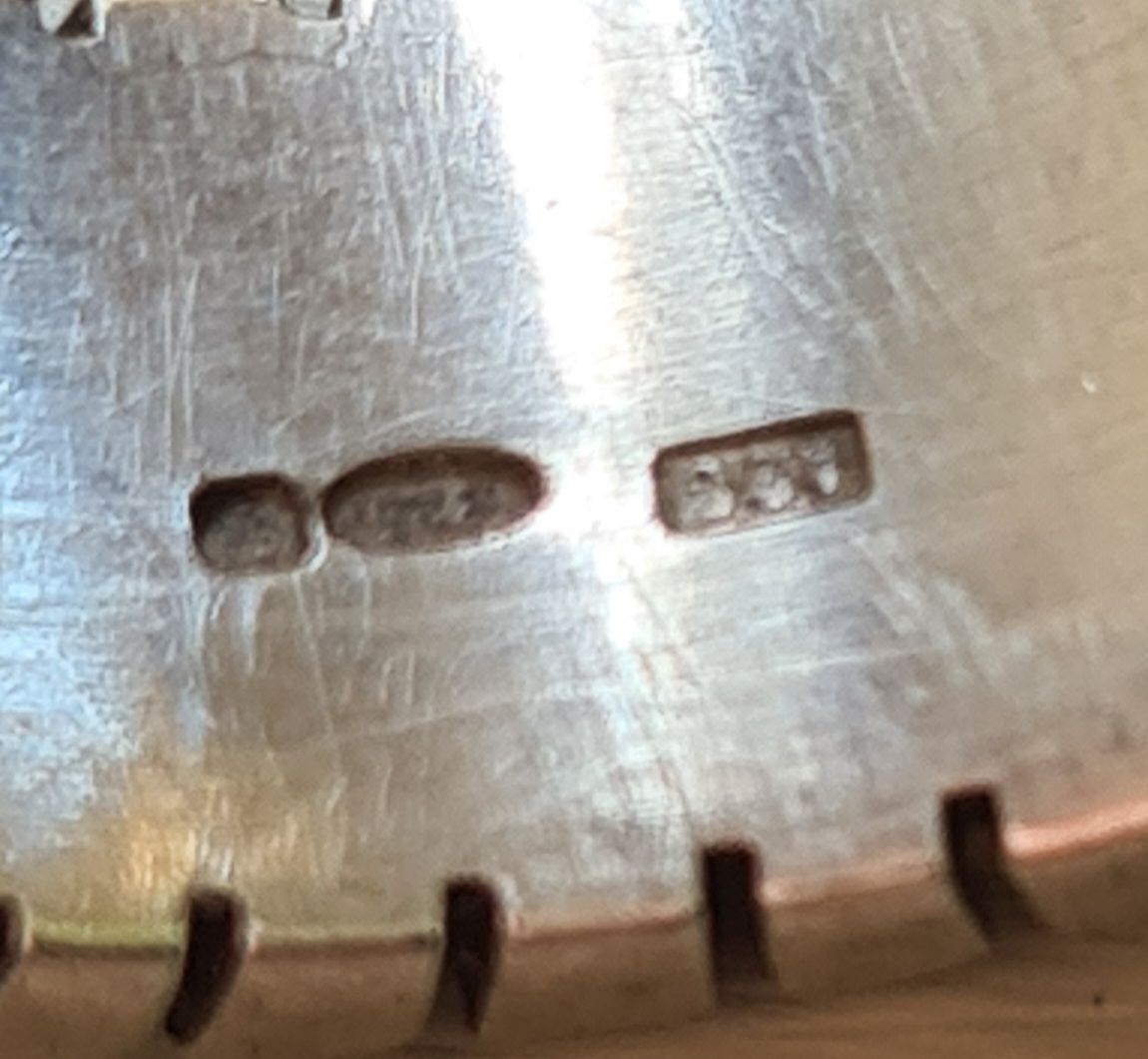Artisan geometric design silver band