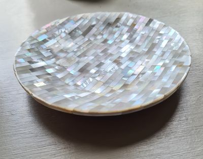 Vintage Mother of Pearl Inlay Trinket Dish