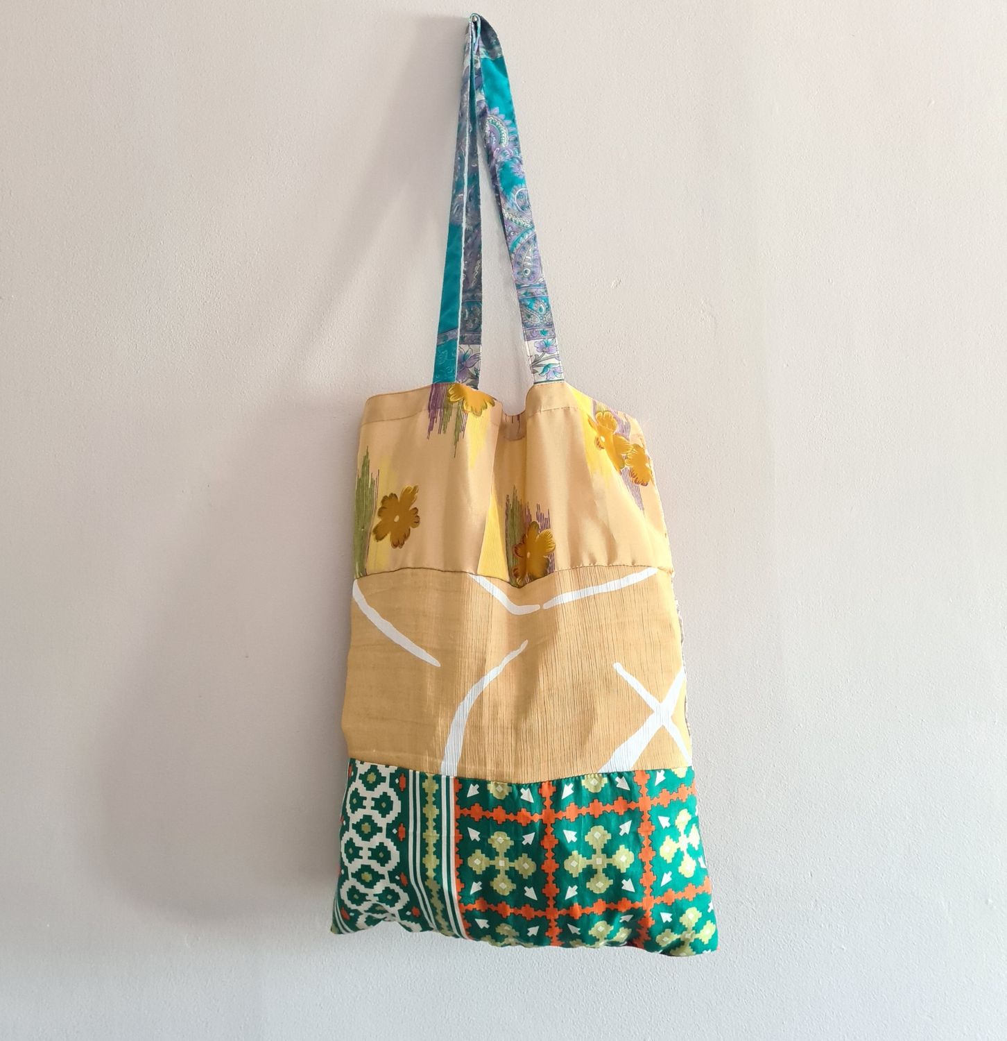 Recycled unique Sari bag
