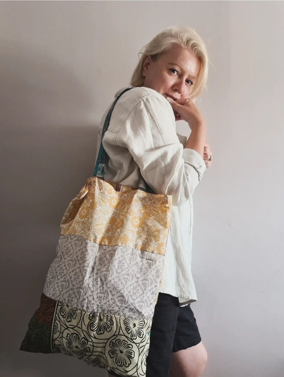 Recycled unique Sari bag