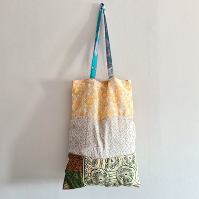 Recycled unique Sari bag