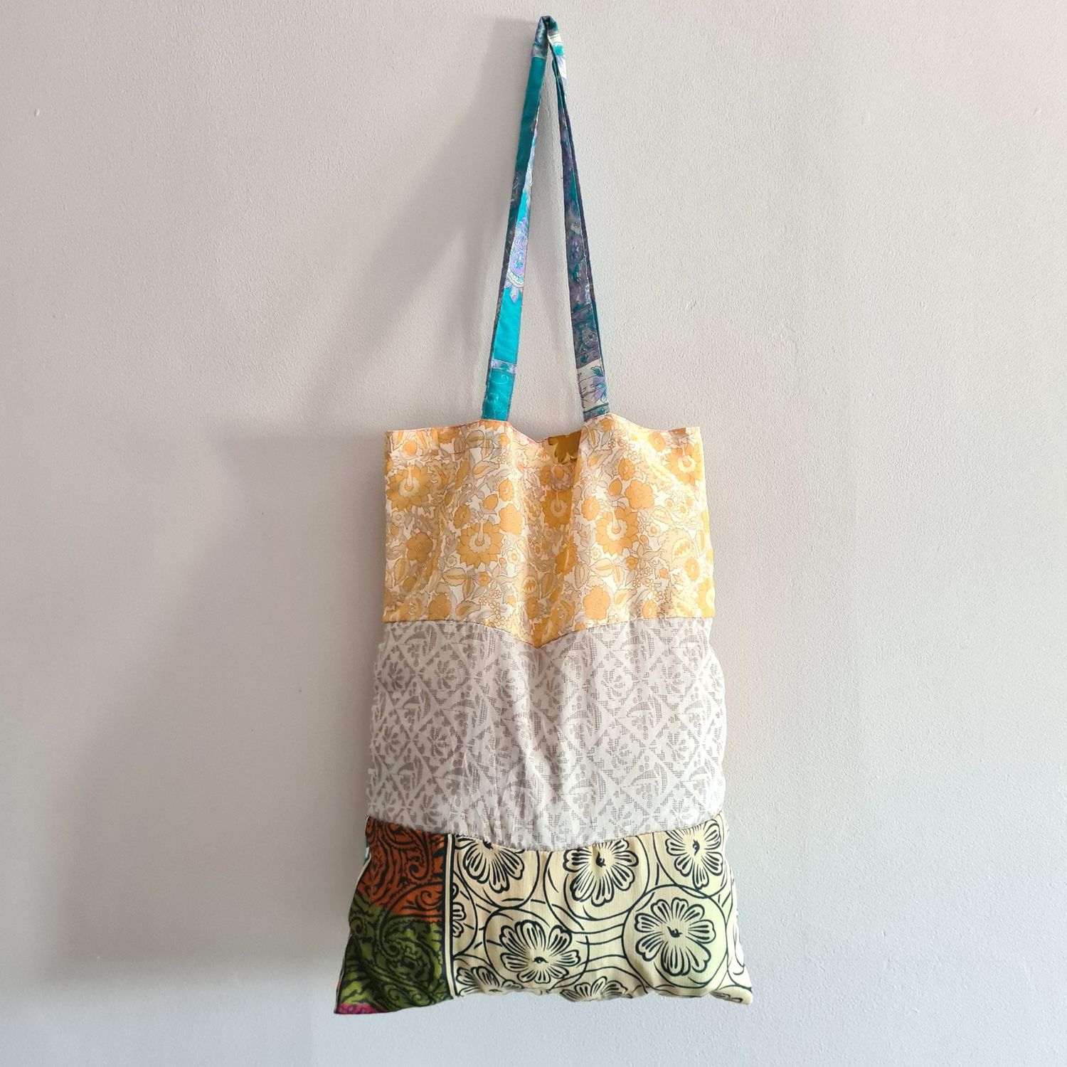Recycled unique Sari bag