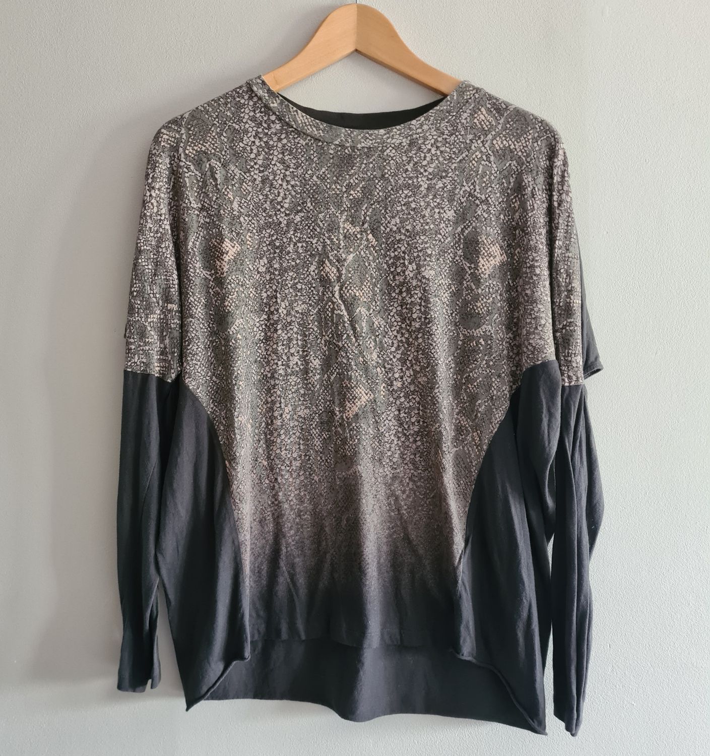 AllSaints KAA Wave long sleeve Tee