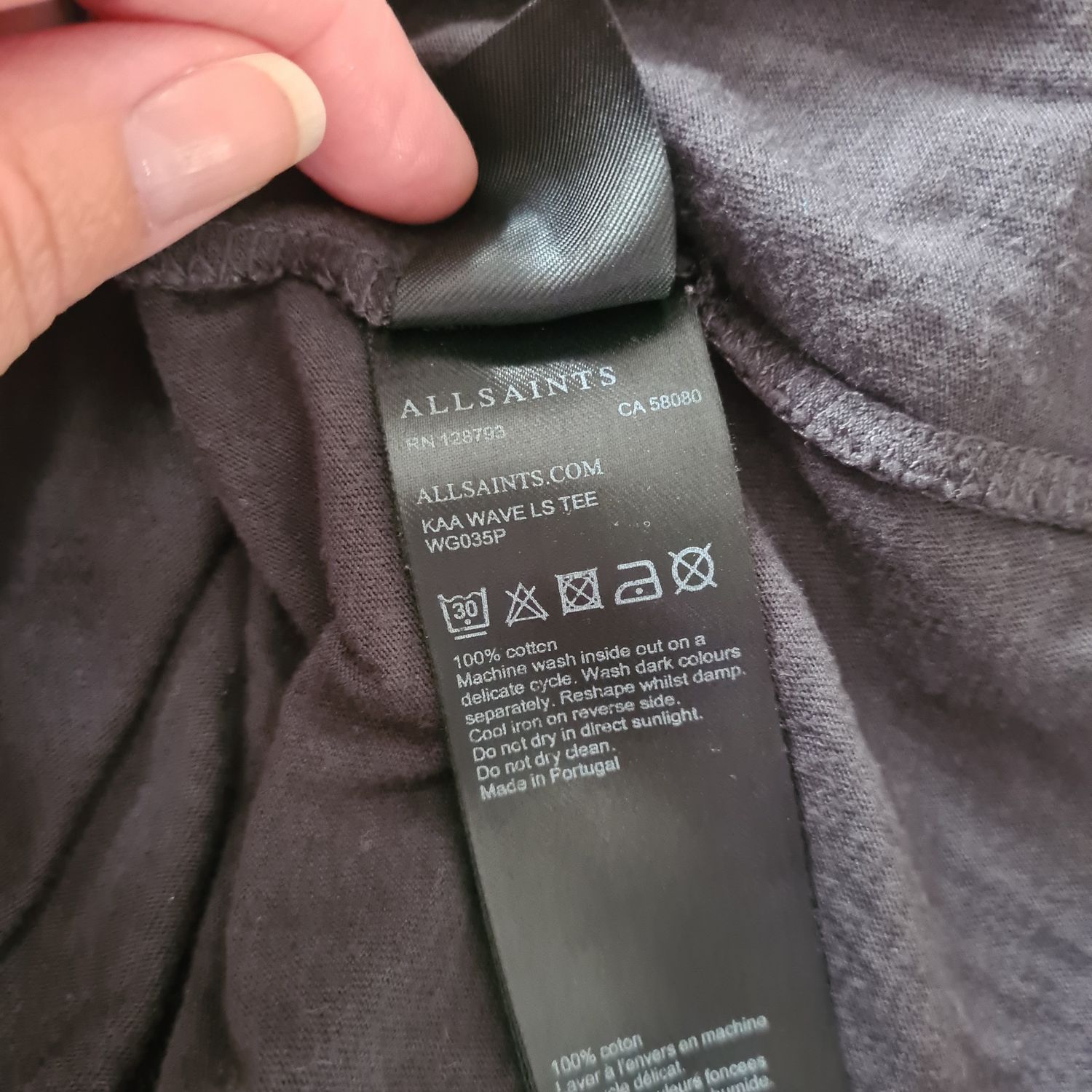 AllSaints KAA Wave long sleeve Tee