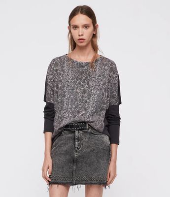 AllSaints KAA Wave long sleeve Tee
