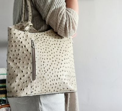 Italian multiway leather bag - As New