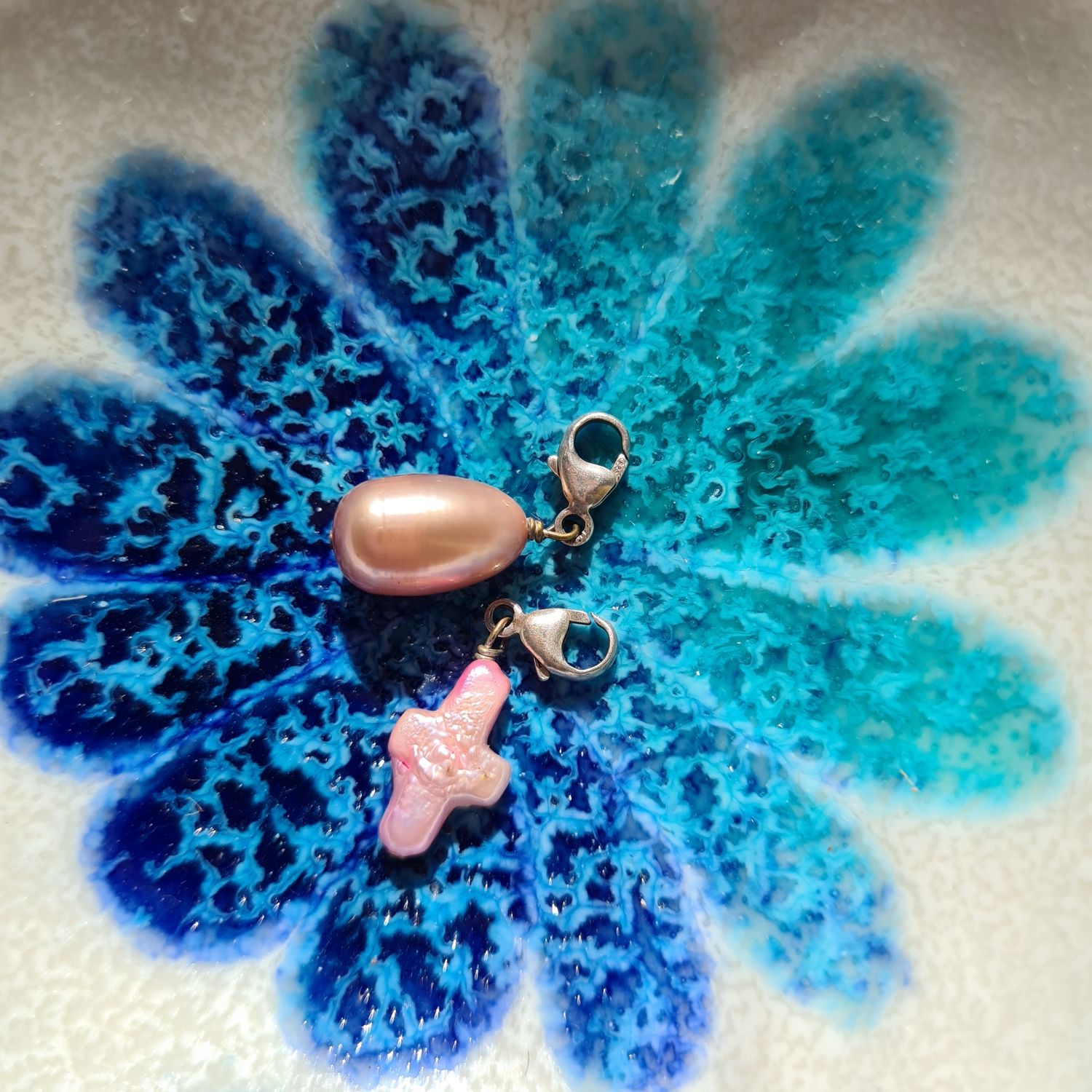 Pretty silver bracelet charm