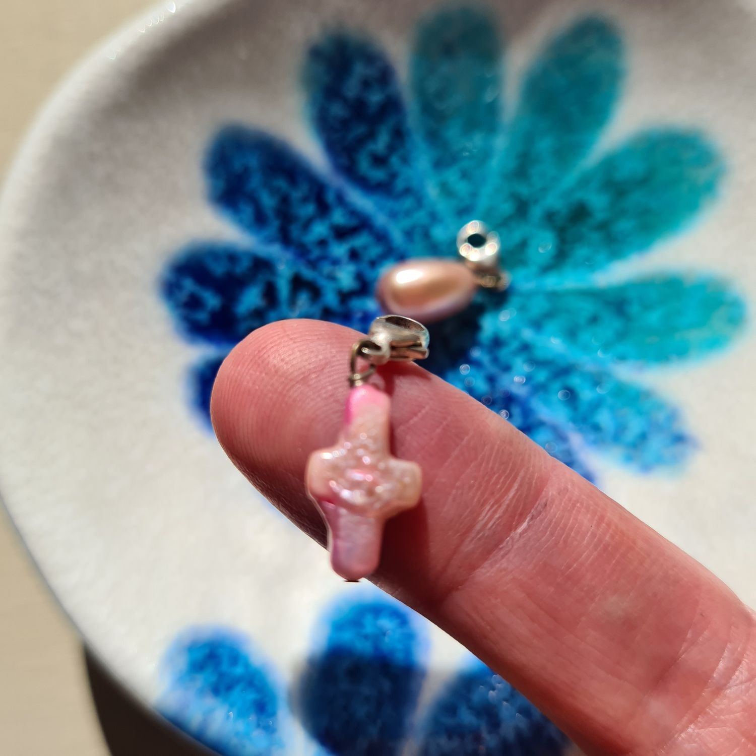 Pretty silver bracelet charm