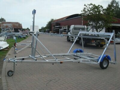 Lowering double stacker trailer un braked 250-300
