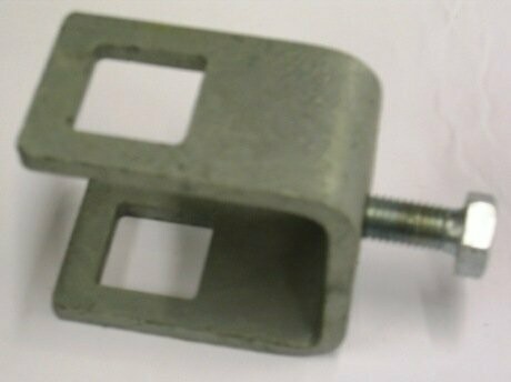 snipe U Clamp for 25mm upright 50mm crossmember galved