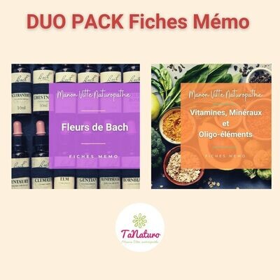 DUO PACK Fiches Mémo