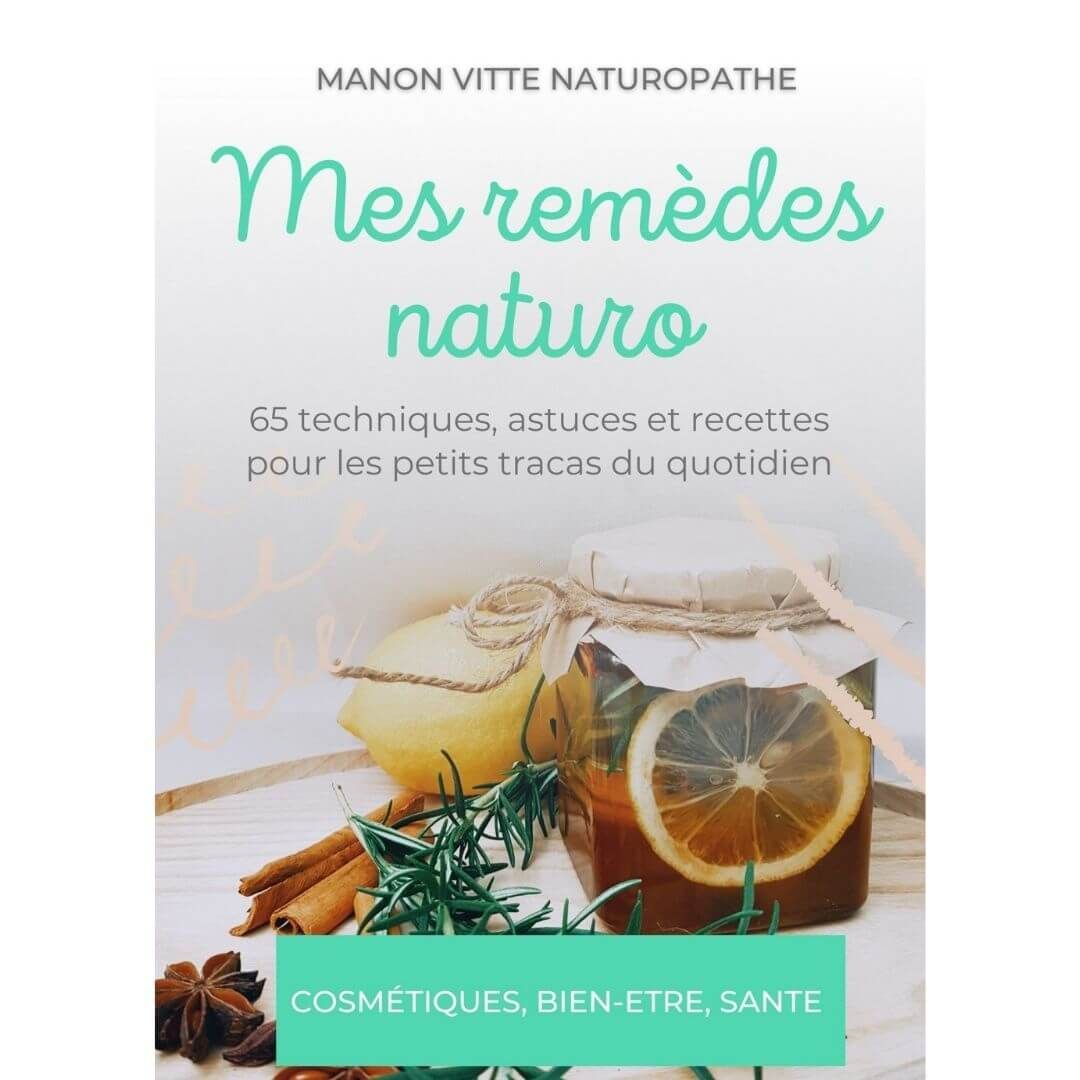 Mes remèdes naturo – 65 astuces et recettes à base de plantes pour se soigner naturellement. Cosmétique, bien-être et santé avec des ingrédients comme le miel, le citron, le romarin et la cannelle.