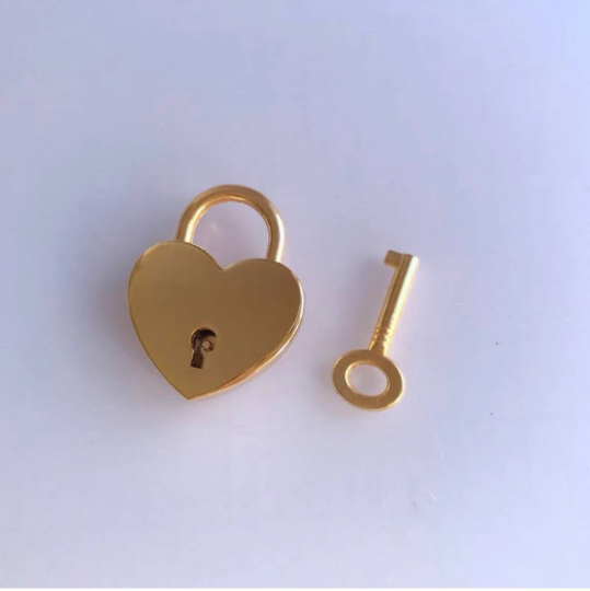Cute Gold lock and Rose Gold lock, Color: Gold