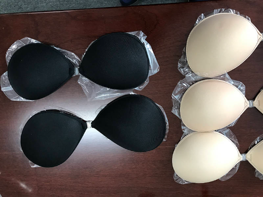 Strapless bra. Nubra Like FEATHER-LITE cup With Silicone Adhesive