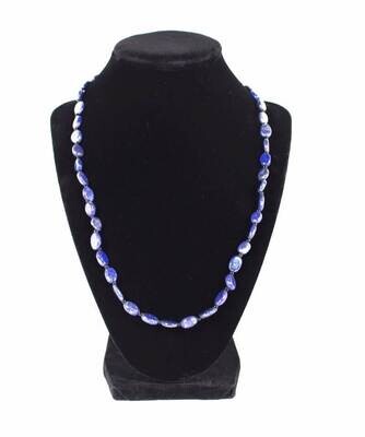 Galaxy Blue Sandstone Crystal Women Necklace