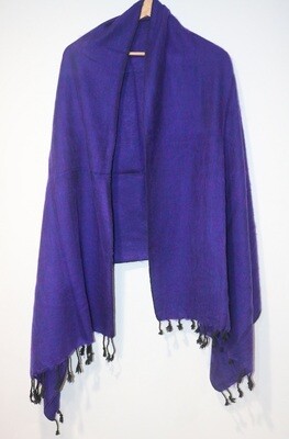 Himalayan Yak Woolen Oversized Shawl Purple