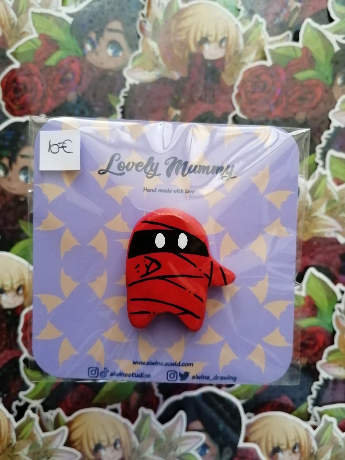 MAGNET momie rouge "Lovely Mummy"
