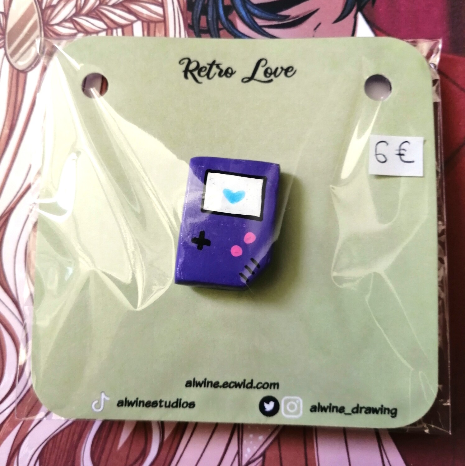 MAGNET GameBoy - version violette