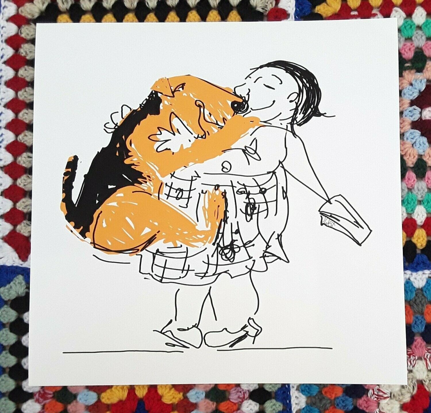 Airehug - 12"x12" print